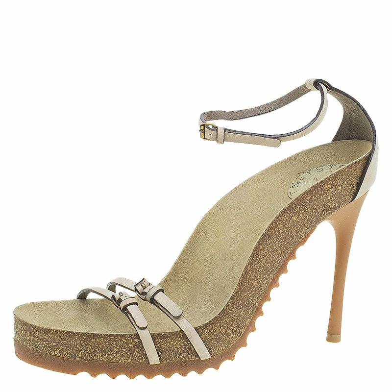 Cheapest โญ Stella McCartney Beige Cork Double Buckle Strap ๐ฉด Sandals Size 38 For ๐ฉ Women ๐ฅ 3 Cheapest โญ Stella McCartney Beige Cork Double Buckle Strap ๐ฉด Sandals Size 38 For ๐ฉ Women ๐ฅ