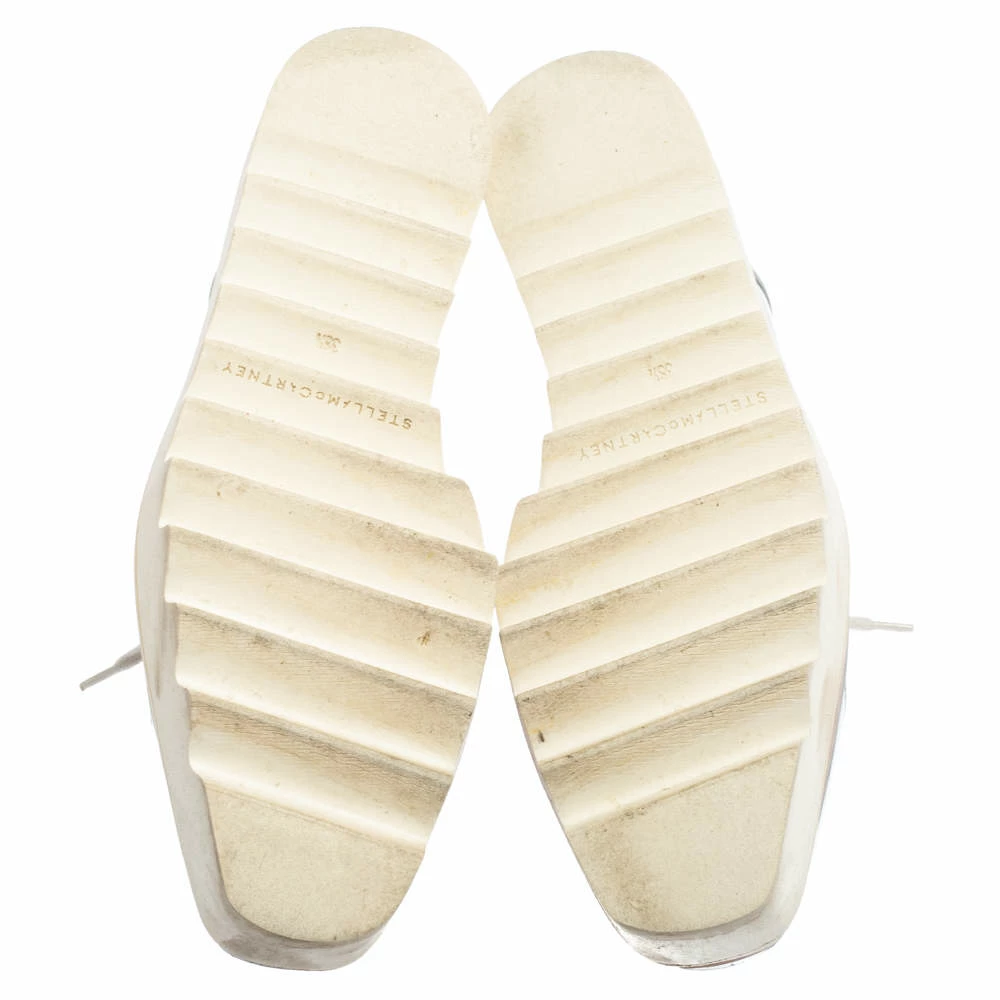 Cheap ๐ Stella McCartney Silver/White Faux Leather And Elyse Star Platform Derby Size 38.5 For ๐ฉ Women ๐ 8 Cheap ๐ Stella McCartney Silver/White Faux Leather And Elyse Star Platform Derby Size 38.5 For ๐ฉ Women ๐ - Image 6