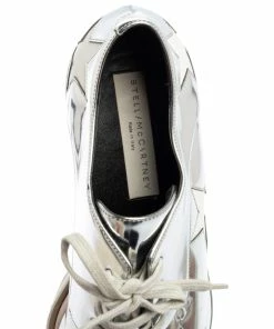Cheap ๐ Stella McCartney Silver/White Faux Leather And Elyse Star Platform Derby Size 38.5 For ๐ฉ Women ๐ 16 Cheap ๐ Stella McCartney Silver/White Faux Leather And Elyse Star Platform Derby Size 38.5 For ๐ฉ Women ๐ -Stella McCartney Shop luxury women stella mccartney used shoes p520762 002
