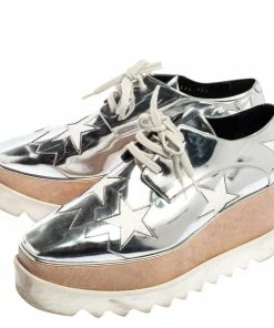 Cheap ๐ Stella McCartney Silver/White Faux Leather And Elyse Star Platform Derby Size 38.5 For ๐ฉ Women ๐ 13 Cheap ๐ Stella McCartney Silver/White Faux Leather And Elyse Star Platform Derby Size 38.5 For ๐ฉ Women ๐ -Stella McCartney Shop luxury women stella mccartney used shoes p520762 006