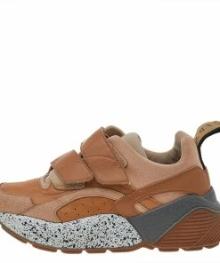 Budget 🧨 Stella McCartney Brown Faux Leather And Faux Suede Eclypse Velcro Strap 👟 Sneakers Size 37 For 👩 Women ⌛ -Stella McCartney Shop luxury women stella mccartney used shoes p525846 007
