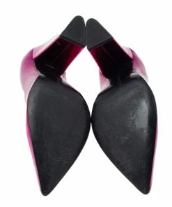 Top 10 🌟 Stella McCartney Metallic Pink Faux Leather Block Heel Pointed-Toe Pumps Size 36 For 👩 Women ❤️ -Stella McCartney Shop luxury women stella mccartney used shoes p527901 1635915332 008
