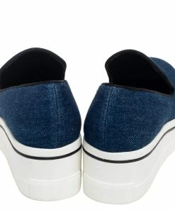 New 🎁 Stella McCartney Blue Denim Binx Slip On Platform 👟 Sneakers Size 36 For 👩 Women 🔔 -Stella McCartney Shop luxury women stella mccartney used shoes p535827 005