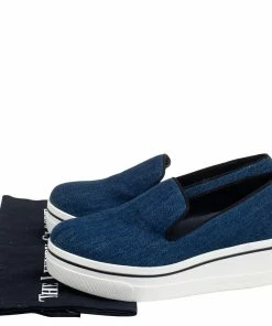 New 🎁 Stella McCartney Blue Denim Binx Slip On Platform 👟 Sneakers Size 36 For 👩 Women 🔔 -Stella McCartney Shop luxury women stella mccartney used shoes p535827 008