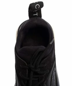 Outlet 🔥 Stella McCartney Black Faux Leather And Faux Croc Leather 👟 Sneakers Size 38 For 👩 Women 😍 -Stella McCartney Shop luxury women stella mccartney used shoes p543627 002