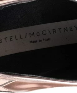 Best Pirce ⭐ Stella McCartney Gold Faux Leather Elyse Platform 👟 Sneakers Size 39 For 👩 Women 👏 -Stella McCartney Shop luxury women stella mccartney used shoes p551166 005