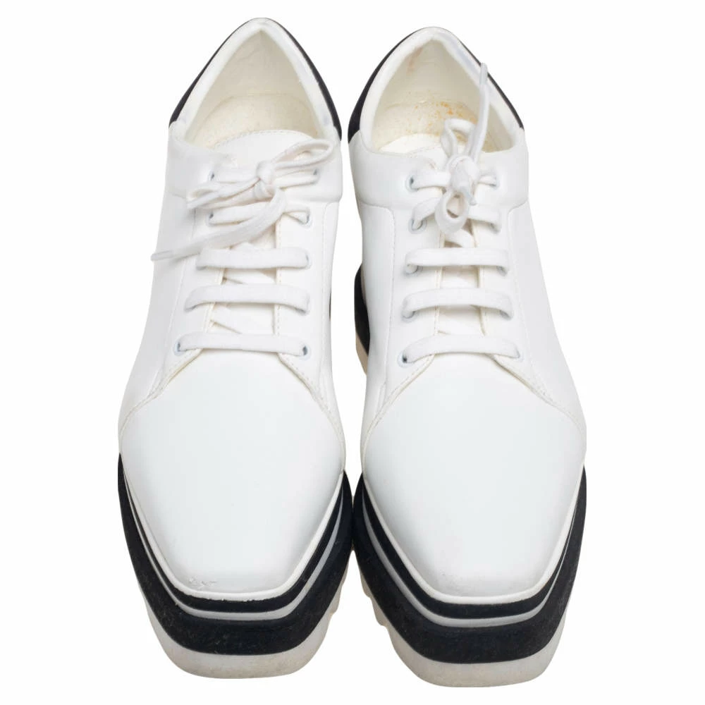 Buy ๐ Stella McCartney White Faux Leather Elyse Platform Derby Size 37 For ๐ฉ Women ๐ 5 Buy ๐ Stella McCartney White Faux Leather Elyse Platform Derby Size 37 For ๐ฉ Women ๐ - Image 3