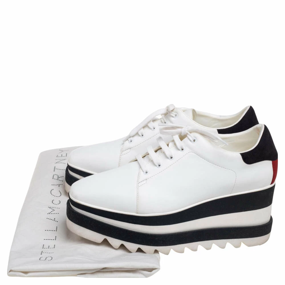 Buy ๐ Stella McCartney White Faux Leather Elyse Platform Derby Size 37 For ๐ฉ Women ๐ 10 Buy ๐ Stella McCartney White Faux Leather Elyse Platform Derby Size 37 For ๐ฉ Women ๐ - Image 8