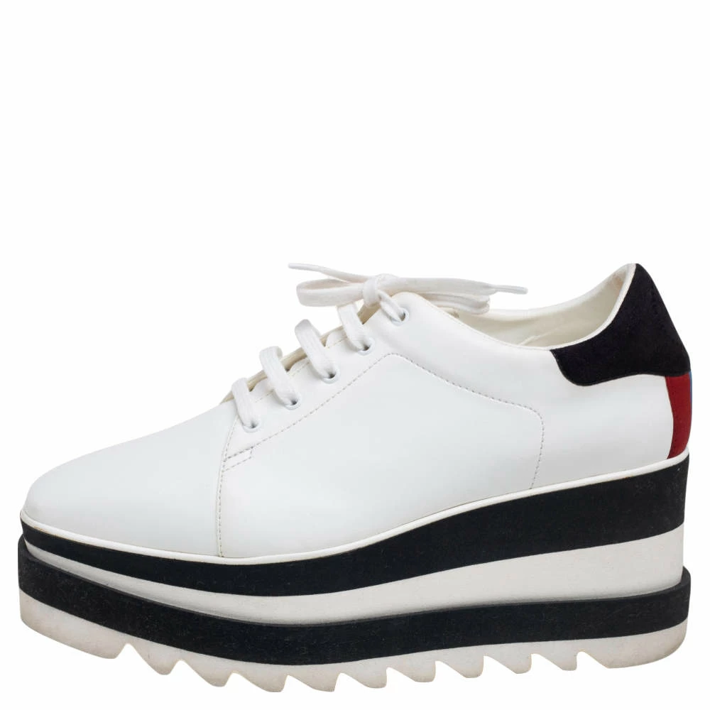 Buy ๐ Stella McCartney White Faux Leather Elyse Platform Derby Size 37 For ๐ฉ Women ๐ 4 Buy ๐ Stella McCartney White Faux Leather Elyse Platform Derby Size 37 For ๐ฉ Women ๐ - Image 2