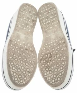 Best Sale 😍 Stella McCartney Blue Faux Snakeskin Embossed Leather Platform Binx 👟 Sneakers Size 37 For 👩 Women ✔️ -Stella McCartney Shop luxury women stella mccartney used shoes p554641 009