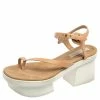 Best deal 🥰 Stella McCartney Peach Faux Leather Altea Platform 🩴 Sandals Size 41 For 👩 Women ⌛ -Stella McCartney Shop luxury women stella mccartney used shoes p556093 007