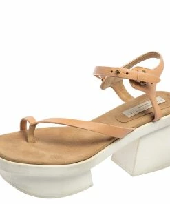 Best deal 🥰 Stella McCartney Peach Faux Leather Altea Platform 🩴 Sandals Size 41 For 👩 Women ⌛