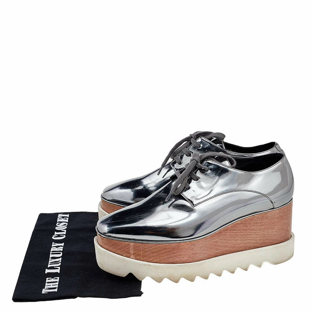 Flash Sale ⭐ Stella McCartney Faux Patent Leather Elyse Platform 👟 Sneakers Size 38 For 👩 Women ✔️ 10 Flash Sale ⭐ Stella McCartney Faux Patent Leather Elyse Platform 👟 Sneakers Size 38 For 👩 Women ✔️ - Image 8