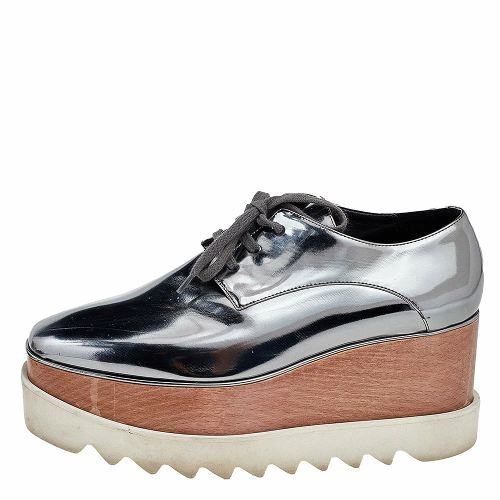 Flash Sale ⭐ Stella McCartney Faux Patent Leather Elyse Platform 👟 Sneakers Size 38 For 👩 Women ✔️ 4 Flash Sale ⭐ Stella McCartney Faux Patent Leather Elyse Platform 👟 Sneakers Size 38 For 👩 Women ✔️ - Image 2