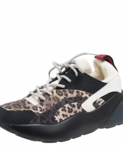 Coupon 👏 Stella McCartney Multicolor Faux Suede And Fabric Eclypse Low-Top 👟 Sneakers Size 40 For 👩 Women 🎉