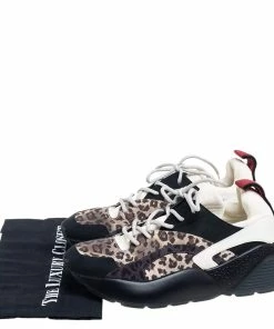 Coupon 👏 Stella McCartney Multicolor Faux Suede And Fabric Eclypse Low-Top 👟 Sneakers Size 40 For 👩 Women 🎉 -Stella McCartney Shop luxury women stella mccartney used shoes p557897 009