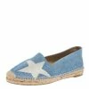 Flash Sale 🎉 Stella McCartney Blue/White Star Print Denim Rocio Espadrille Flats Size 40 For 👩 Women ⌛ -Stella McCartney Shop luxury women stella mccartney used shoes p559985 006