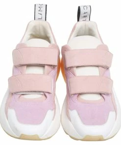 Hot Sale ❤️ Stella McCartney Multicolor Faux Leather And Faux Suede Eclypse Velcro 👟 Sneakers Size 39 For 👩 Women 👏 -Stella McCartney Shop luxury women stella mccartney used shoes p561719 003