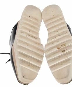 Budget ✨ Stella McCartney Black Faux Leather Elyse Platform Derby Size 39 For 👩 Women 👏 -Stella McCartney Shop luxury women stella mccartney used shoes p565186 009