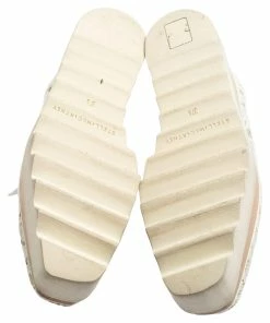 New 🔥 Stella McCartney White Lace Elyse Platform Lace Up 👟 Sneakers Size 37.5 For 👩 Women 😉 -Stella McCartney Shop luxury women stella mccartney used shoes p567957 009