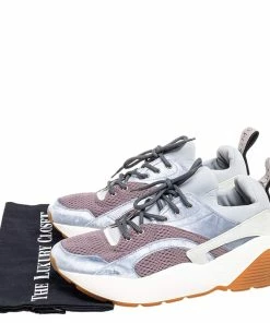 Best reviews of ✨ Stella McCartney Multicolor Velvet And Faux Suede Eclypse Low Top 👟 Sneakers Size 39 For 👩 Women 🤩 -Stella McCartney Shop luxury women stella mccartney used shoes p571205 001