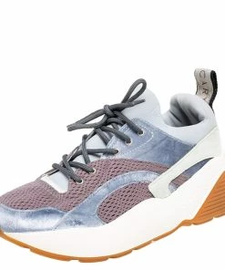 Best reviews of ✨ Stella McCartney Multicolor Velvet And Faux Suede Eclypse Low Top 👟 Sneakers Size 39 For 👩 Women 🤩