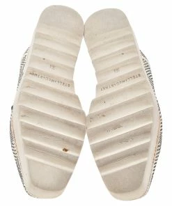 Coupon ✨ Stella McCartney Monochrome Woven Faux Leather Elyse Star Platform Lace Up Derby Size 36.5 For 👩 Women 🎉 -Stella McCartney Shop luxury women stella mccartney used shoes p572678 008