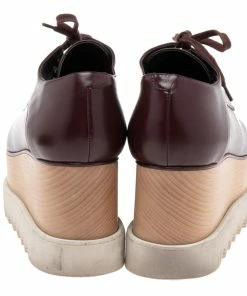 Best reviews of 🥰 Stella McCartney Burgundy Faux Leather Elyse Platform 👟 Sneakers Size 39 For 👩 Women 🛒 -Stella McCartney Shop luxury women stella mccartney used shoes p572792 008