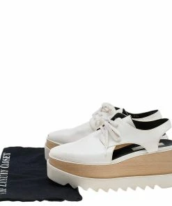 Best reviews of 🔔 Stella McCartney White Faux Leather Elyse Cut-Out Platform Derby Size 37.5 For 👩 Women 🧨 -Stella McCartney Shop luxury women stella mccartney used shoes p582271 001