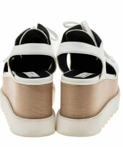 Best reviews of 🔔 Stella McCartney White Faux Leather Elyse Cut-Out Platform Derby Size 37.5 For 👩 Women 🧨 -Stella McCartney Shop luxury women stella mccartney used shoes p582271 003