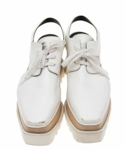 Best reviews of 🔔 Stella McCartney White Faux Leather Elyse Cut-Out Platform Derby Size 37.5 For 👩 Women 🧨 -Stella McCartney Shop luxury women stella mccartney used shoes p582271 004