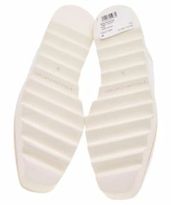 Best Sale ⌛ Stella McCartney White Faux Leather Elyse Platform Zip 👟 Sneakers Size 36 For 👩 Women 🌟 -Stella McCartney Shop luxury women stella mccartney used shoes p592724 008