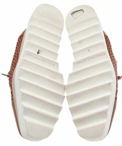 Deals 🔥 Stella McCartney Brown Faux Leather Elyse Platform Lace Up Derby Size 36 For 👩 Women 👍 -Stella McCartney Shop luxury women stella mccartney used shoes p593990 001