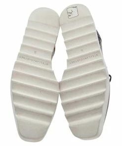 Coupon 🧨 Stella McCartney Metallic Two Tone Faux Leather Elyse Lace Up Derby Size 36 For 👩 Women 😀 -Stella McCartney Shop luxury women stella mccartney used shoes p594011 001