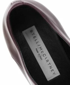 Top 10 🛒 Stella McCartney Burgundy Faux Leather Elyse Platform Lace Up Derby Size 36 For 👩 Women 🔔 -Stella McCartney Shop luxury women stella mccartney used shoes p594056 007