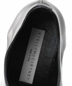 Buy ✨ Stella McCartney Black Faux Patent Leather Elyse Platform Lace Up Derby Size 36 For 👩 Women ❤️ -Stella McCartney Shop luxury women stella mccartney used shoes p594061 007