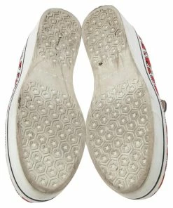 Flash Sale 🔥 Stella McCartney Red/White Canvas Binx Star Platform 👟 Sneakers Size 40 For 👩 Women 💯 -Stella McCartney Shop luxury women stella mccartney used shoes p594119 009
