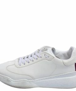 Outlet 🎁 Stella McCartney White Faux Leather Lace Up 👟 Sneakers Size 39 For 👩 Women 🧨 -Stella McCartney Shop luxury women stella mccartney used shoes p595833 008