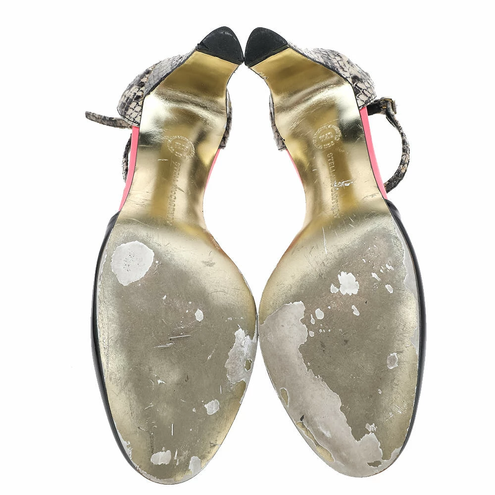 Discount ๐ Stella McCartney Multicolor Faux Patent And Python Embossed Leather Ankle Strap ๐ฉด Sandals Size 37.5 For ๐ฉ Women ๐คฉ 8 Discount ๐ Stella McCartney Multicolor Faux Patent And Python Embossed Leather Ankle Strap ๐ฉด Sandals Size 37.5 For ๐ฉ Women ๐คฉ - Image 6