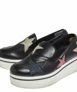 Best reviews of 😉 Stella McCartney Black Faux Leather Binx Star Platform 👟 Sneakers Size 36 For 👩 Women 😉 -Stella McCartney Shop luxury women stella mccartney used shoes p599753 002