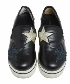 Best reviews of 😉 Stella McCartney Black Faux Leather Binx Star Platform 👟 Sneakers Size 36 For 👩 Women 😉 -Stella McCartney Shop luxury women stella mccartney used shoes p599753 003