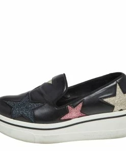Best reviews of 😉 Stella McCartney Black Faux Leather Binx Star Platform 👟 Sneakers Size 36 For 👩 Women 😉 -Stella McCartney Shop luxury women stella mccartney used shoes p599753 005