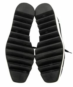 Discount 🛒 Stella McCartney Black Faux Suede Elyse Star Platform 👟 Sneakers Size 37 For 👩 Women 😍 -Stella McCartney Shop luxury women stella mccartney used shoes p601101 001