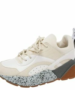 Best Pirce ⌛ Stella McCartney Multicolor Faux Suede And Faux Leather Eclypse Chunky 👟 Sneakers Size 37 For 👩 Women ⭐