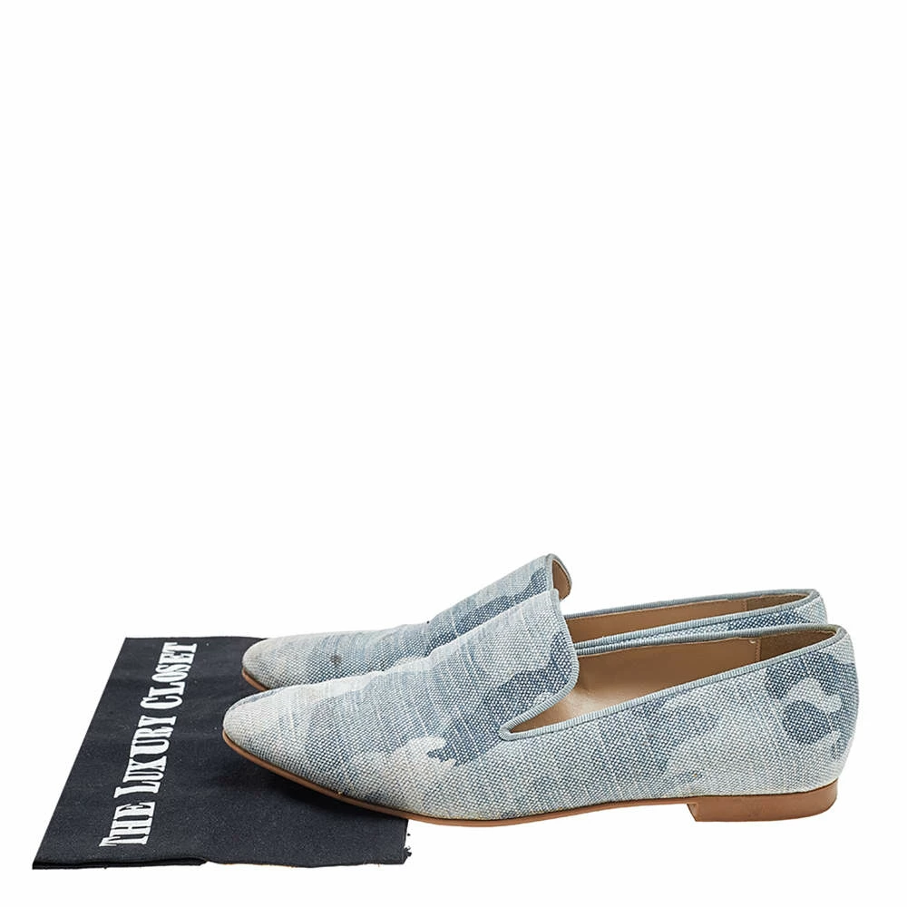 Wholesale ๐ Stella McCartney Blue Camo Print Canvas Smoking Slippers Size 38 For ๐ฉ Women ๐ 11 Wholesale ๐ Stella McCartney Blue Camo Print Canvas Smoking Slippers Size 38 For ๐ฉ Women ๐ - Image 9