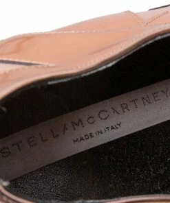 Flash Sale ✔️ Stella McCartney Rose Gold Faux Leather Elyse Star 👟 Sneakers Size 37 For 👩 Women 🔥 -Stella McCartney Shop luxury women stella mccartney used shoes p608018 008