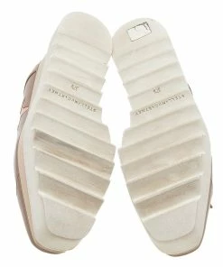 Flash Sale 🛒 Stella McCartney Beige Faux Leather Elyse Star Platform Lace Up Derby Size 37.5 For 👩 Women 🛒 -Stella McCartney Shop luxury women stella mccartney used shoes p610216 008