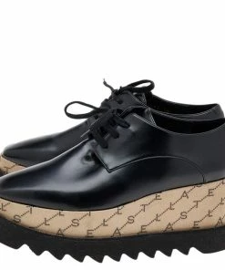 Best deal 🎁 Stella McCartney Black/Beige Faux Leather Monogram Elyse Platform Derby 👟 Sneakers Size 38 For 👩 Women 🎁 14 Best deal 🎁 Stella McCartney Black/Beige Faux Leather Monogram Elyse Platform Derby 👟 Sneakers Size 38 For 👩 Women 🎁 -Stella McCartney Shop luxury women stella mccartney used shoes p612871 1647926916 002