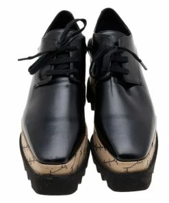 Best deal 🎁 Stella McCartney Black/Beige Faux Leather Monogram Elyse Platform Derby 👟 Sneakers Size 38 For 👩 Women 🎁 13 Best deal 🎁 Stella McCartney Black/Beige Faux Leather Monogram Elyse Platform Derby 👟 Sneakers Size 38 For 👩 Women 🎁 -Stella McCartney Shop luxury women stella mccartney used shoes p612871 1647926922 004