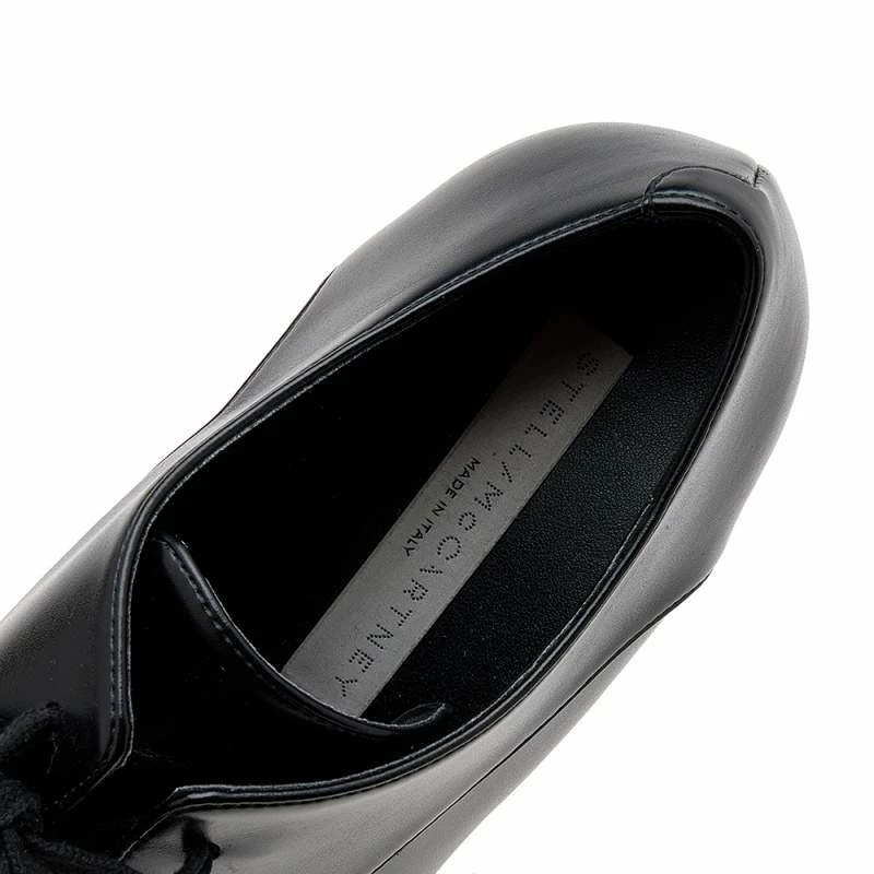 Best deal 🎁 Stella McCartney Black/Beige Faux Leather Monogram Elyse Platform Derby 👟 Sneakers Size 38 For 👩 Women 🎁 9 Best deal 🎁 Stella McCartney Black/Beige Faux Leather Monogram Elyse Platform Derby 👟 Sneakers Size 38 For 👩 Women 🎁 - Image 7